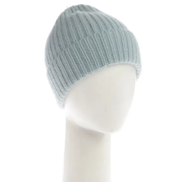 Mütze, in Hellblau, Kaschmir, S.Marlon