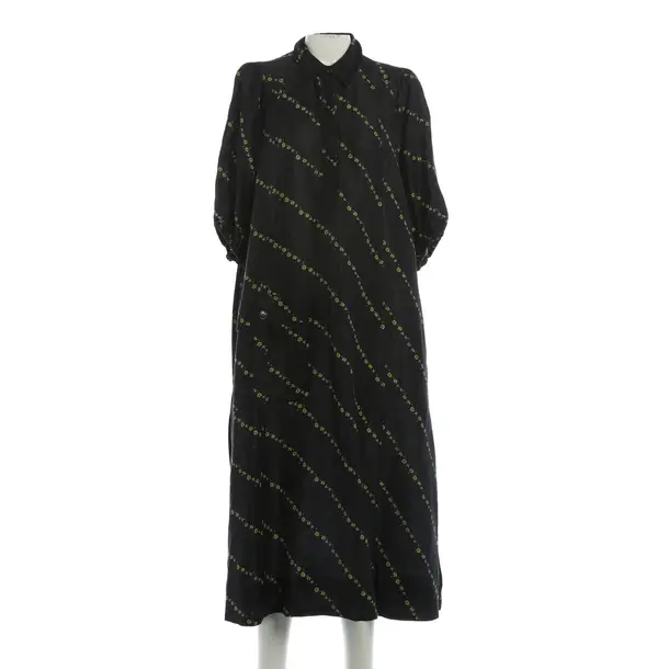 Kleid, in Schwarz, Leinen, Ganni