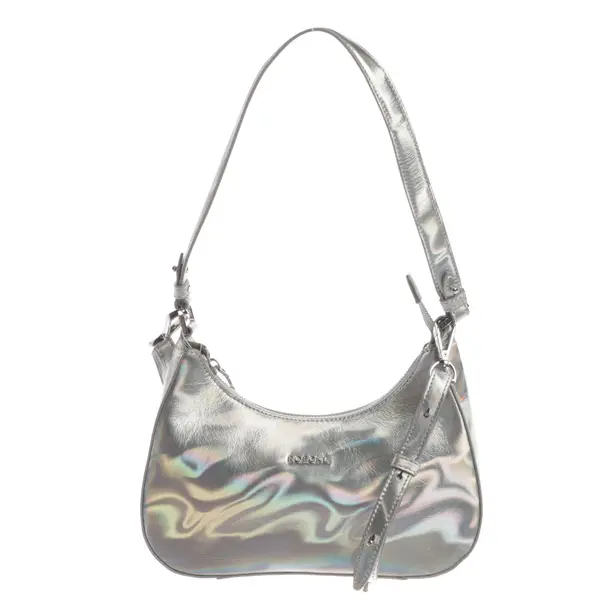 Shoulder Bag, in Light Gray, Leather, Roeckl