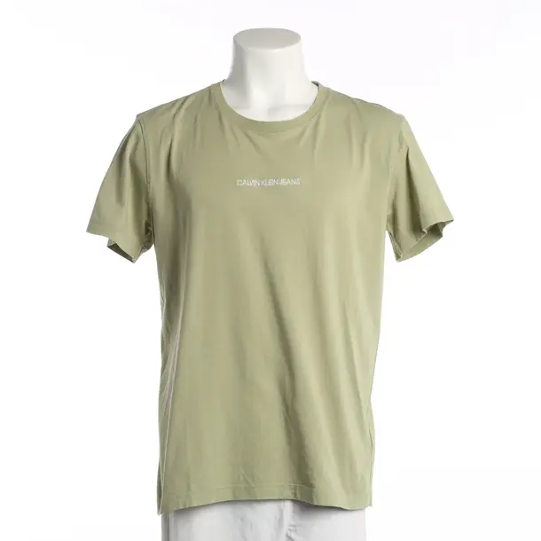 T-Shirt, in Light Green, Cotton, Calvin Klein