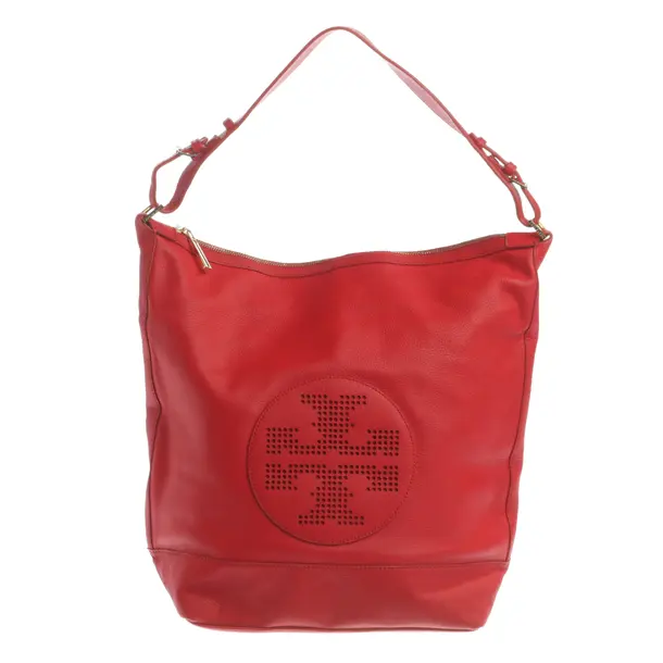 Schultertasche, in Rot, Leder, Tory Burch