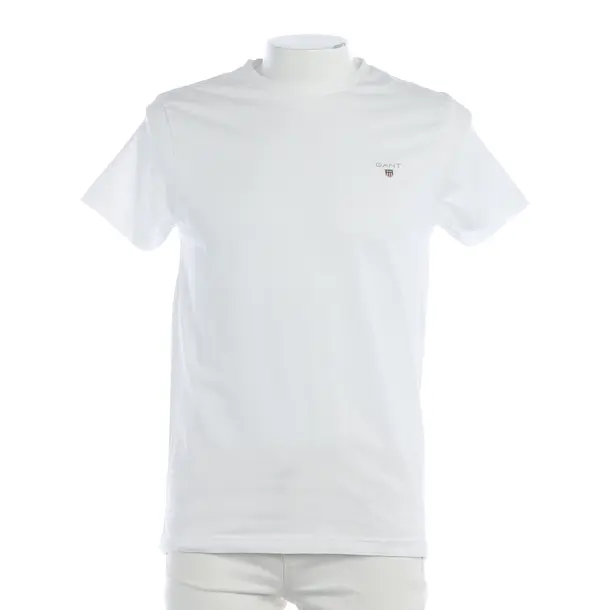 T-Shirt, in Weiß, Baumwolle, Gant