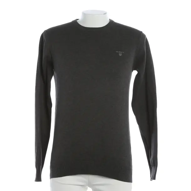 Pullover, in Dunkelgrau, Baumwolle, Gant
