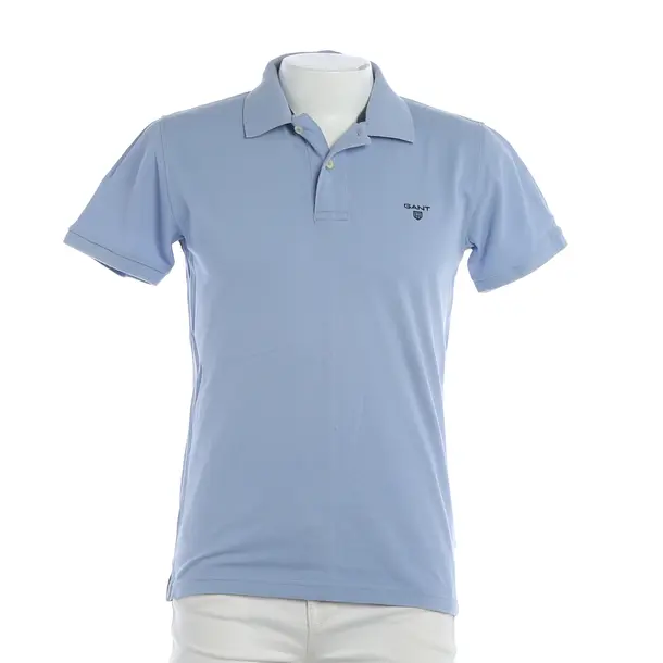 Poloshirt, in Blau, Baumwolle, Gant