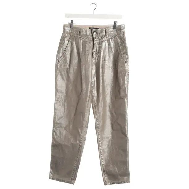 Hose, in Silber, Baumwolle, Marc Cain