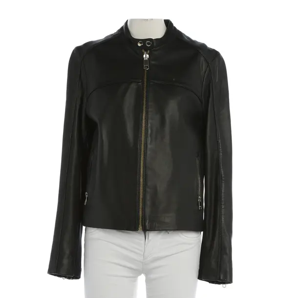 Lederjacke, in Schwarz, Leder, Tommy Hilfiger