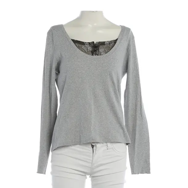 Long Sleeve Shirt, in Gray, Cotton, Marc Cain
