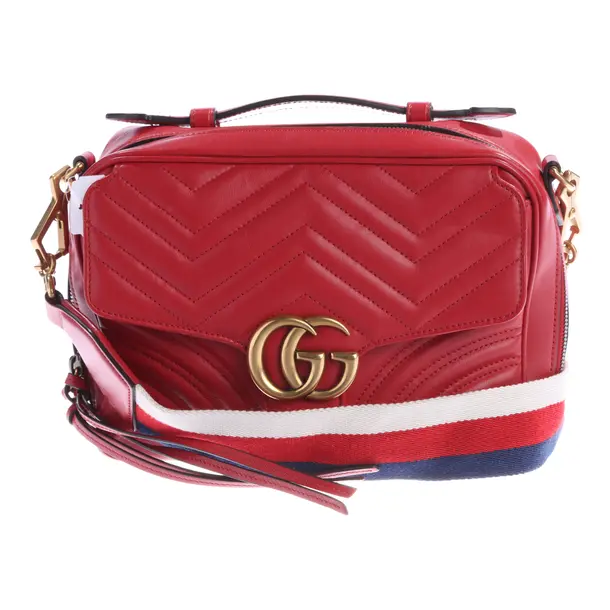 Handtasche, in Rot, Leder, Gucci
