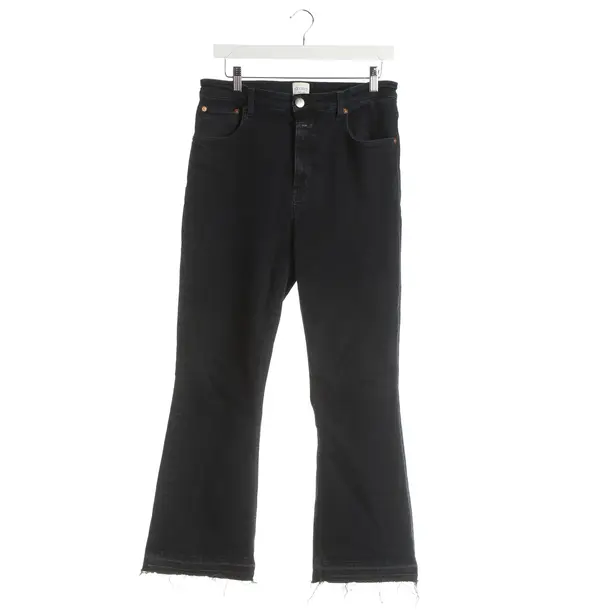Flared Jeans, in Navy, Cotton, Closed