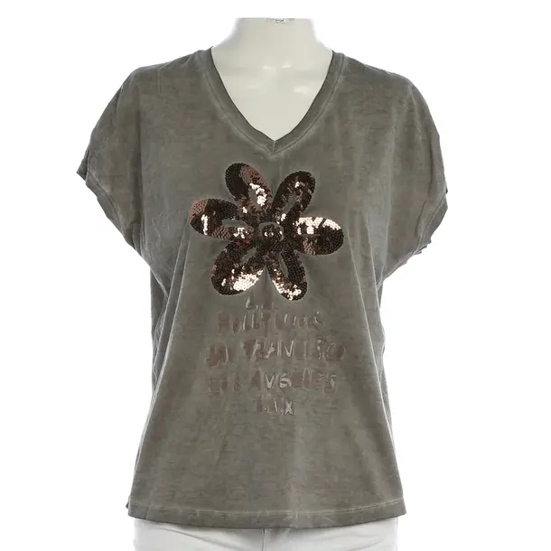 Shirt, in Gray, Cotton, Marc Cain