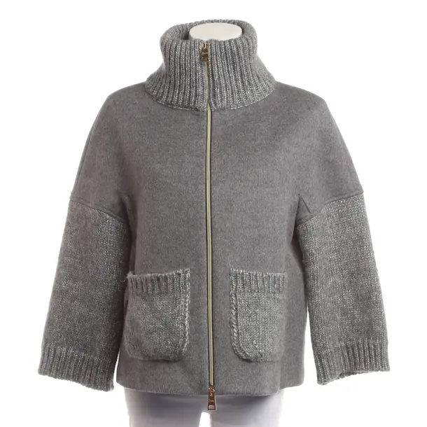 Mid-Season Jacket, in Gray, Wool, Herno