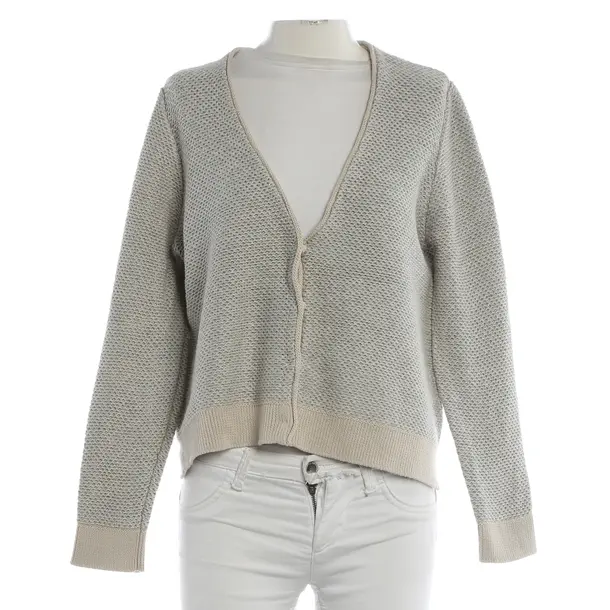 Cardigan, in Light Gray, Cotton, Windsor