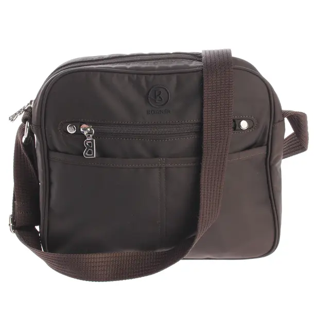 Shoulder Bag, in Brown, Polyester, Bogner