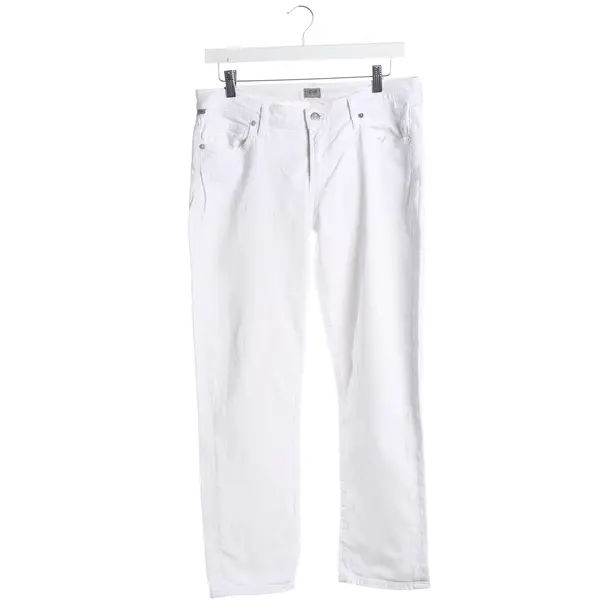 Straight Fit Jeans, in White, Cotton, Citizens of Humanity