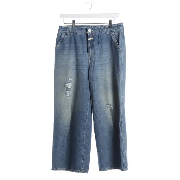 Straight Fit Jeans, in Blue, Cotton, Closed