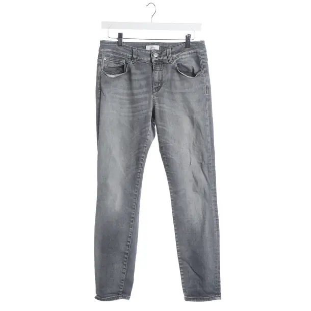 Jeans skinny, in Grigio chiaro, Cotone, Chiuso