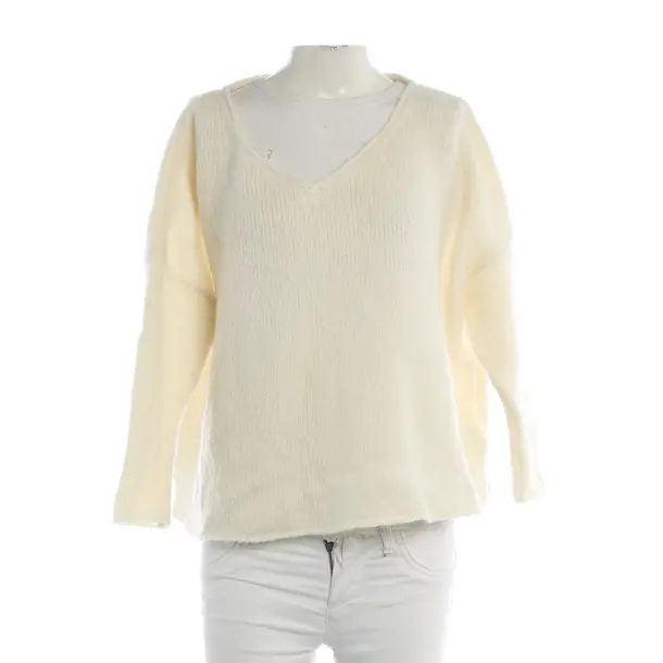 Jumper, in Cream, Wool, American Vintage