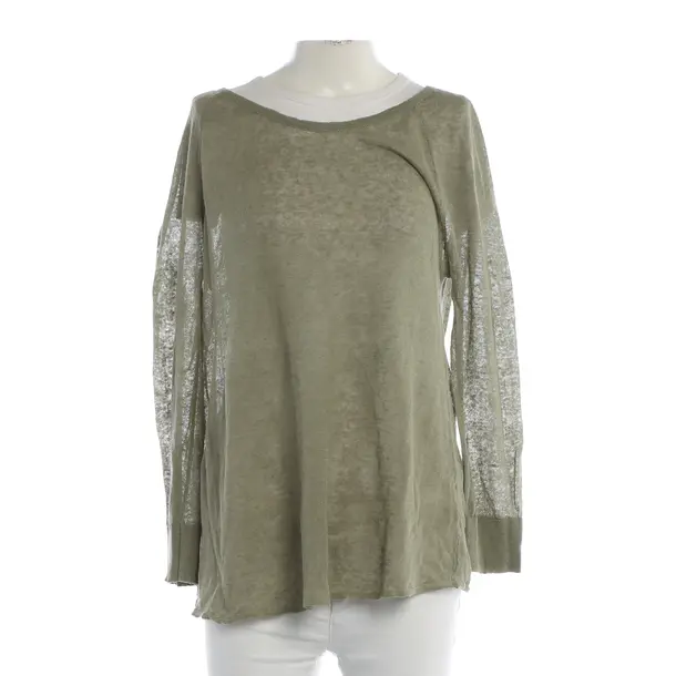 Jumper, in Dark Green, Linen, American Vintage