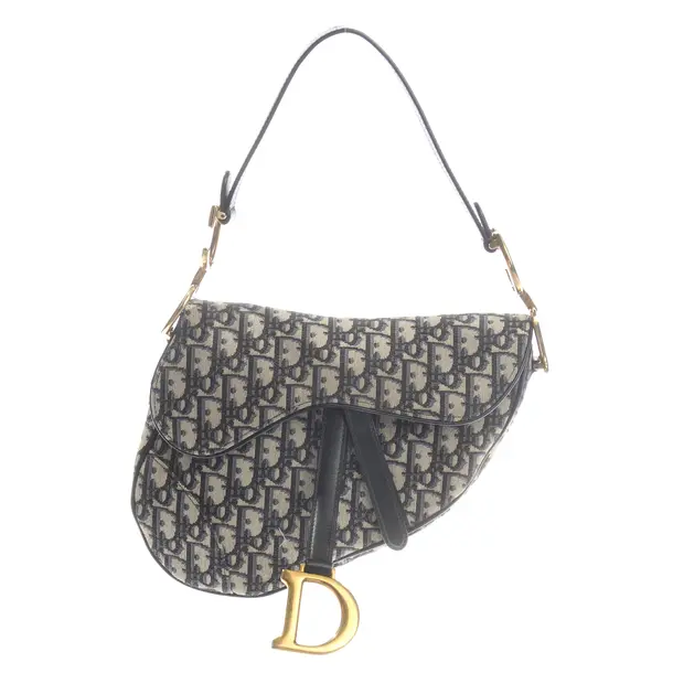 Saddle Bag, in Beige, Baumwolle, Dior