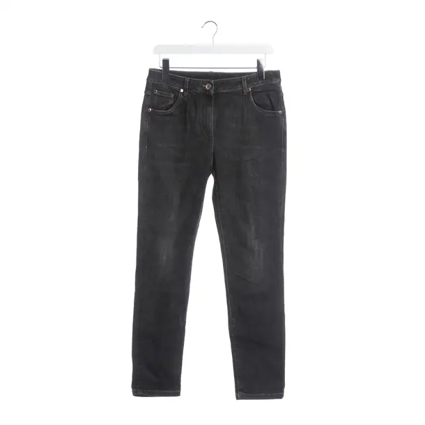 Slim Fit Jeans, in Dark Gray, Cotton, Brunello Cucinelli