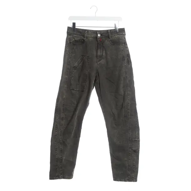 Jeans Boyfriend, in Dunkelgrau, Baumwolle, High Use