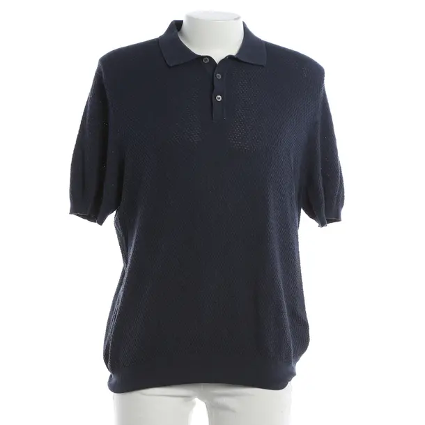 Poloshirt, in Blau, Baumwolle, Gran Sasso