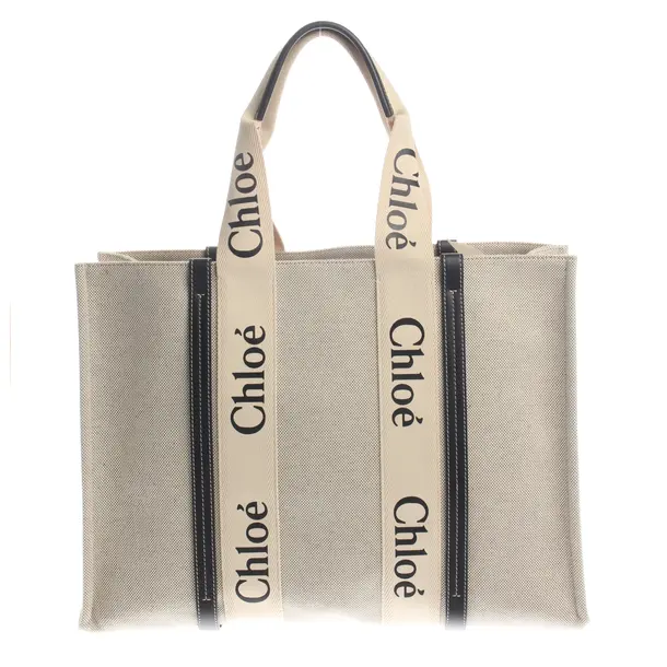 Shopper, in Beige, Baumwolle, Chloé