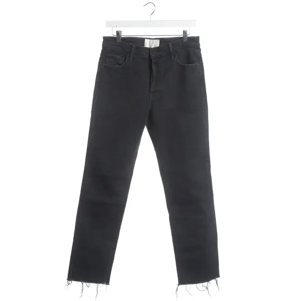 Jeans straight fit, in Grigio scuro, Cotone, Madre