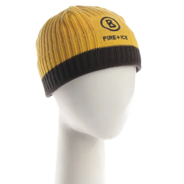 Beanie, in Yellow, Cotton, Bogner Fire and Ice