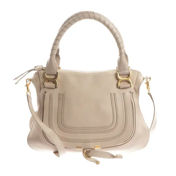 Handtasche, in Beige, Leder, Chloé