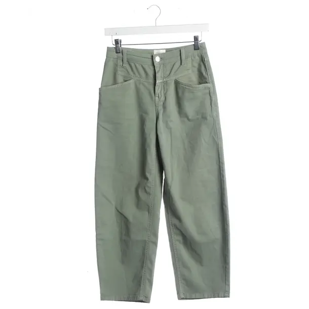 Straight Fit Jeans, in Green, Cotton, Closed