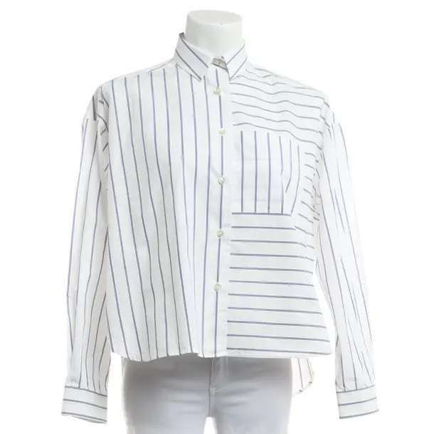 Blouse, in White, Cotton, Soluzione