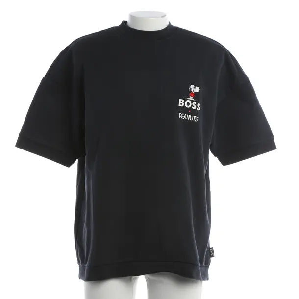 T-Shirt, in Navy, Cotton, Hugo Boss