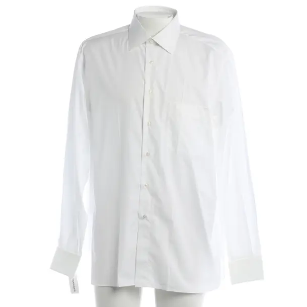 Shirt, in White, Cotton, Brioni