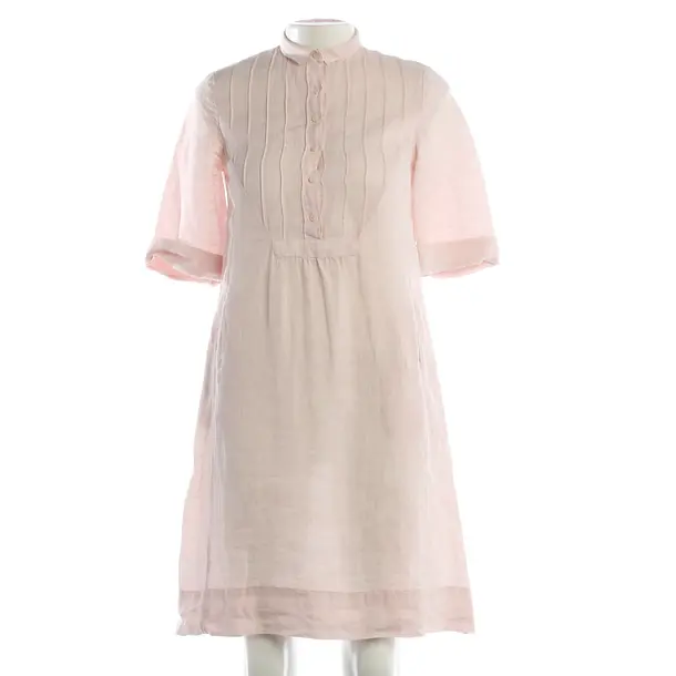 Dress, in Light Pink, Linen, FFC