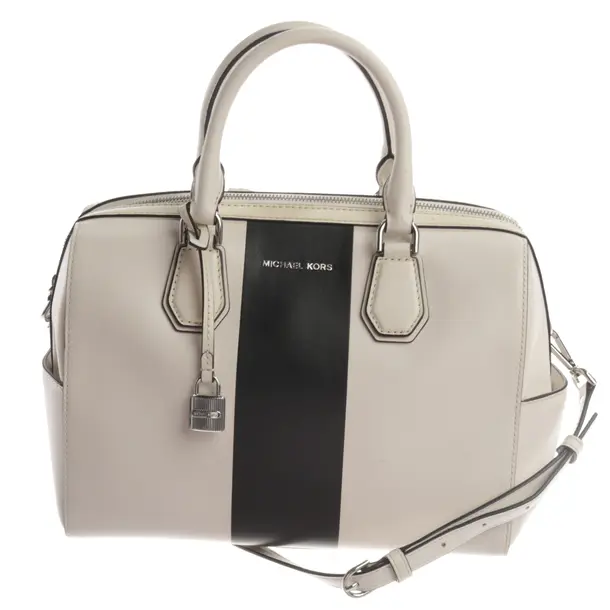 Handbag, in White, Leather, Michael Kors