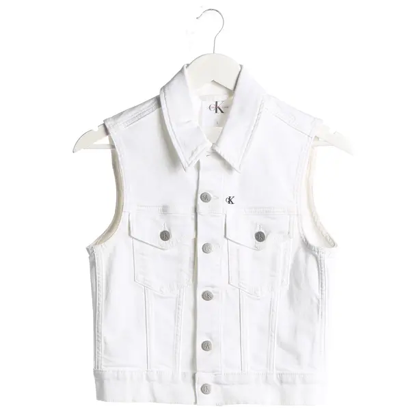 Jeansweste, in Beige, Baumwolle, Calvin Klein