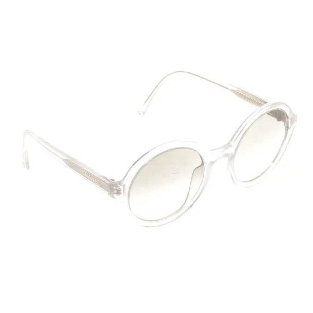 Sunglasses, in Silver, Synthetic, Chanel