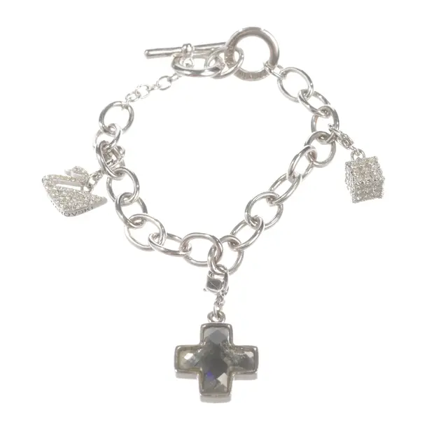 Armband, in Silber, Metall (metallisch, metallisiert), Swarovski