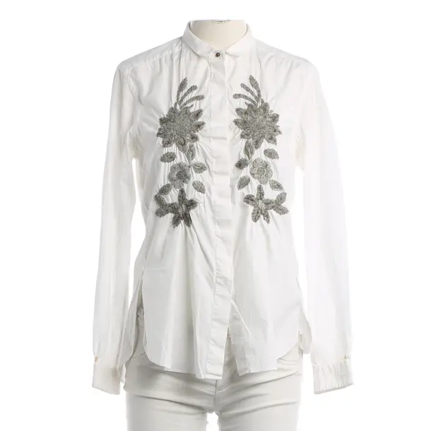 Blouse, in White, Cotton, Le Sarte Pettegole