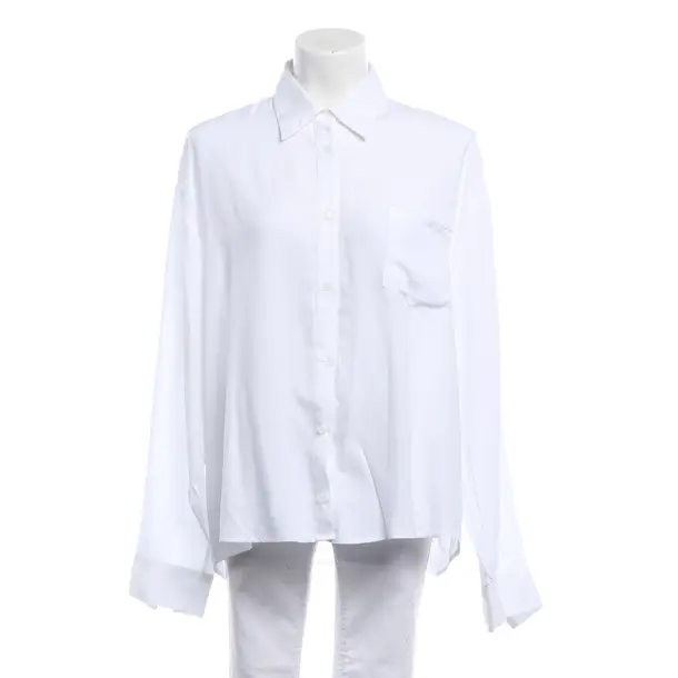 Bluse, in Weiß, Rayon, Frankie Shop