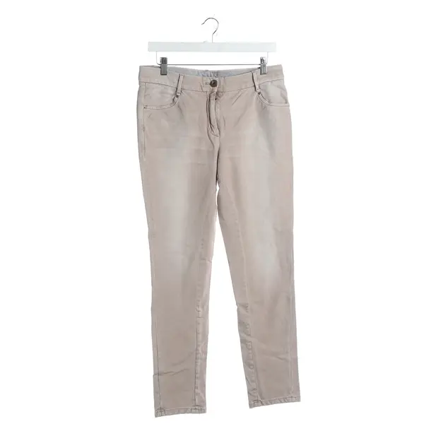 Pants, in Beige, Cotton, Brunello Cucinelli