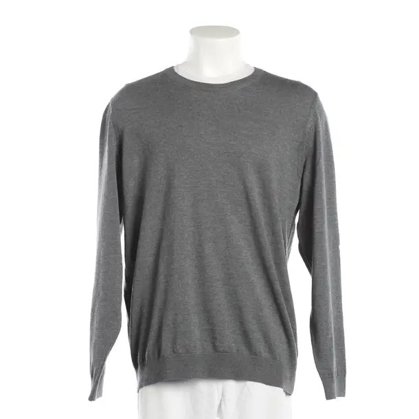 Jumper, in Gray, Wool, Hugo Boss
