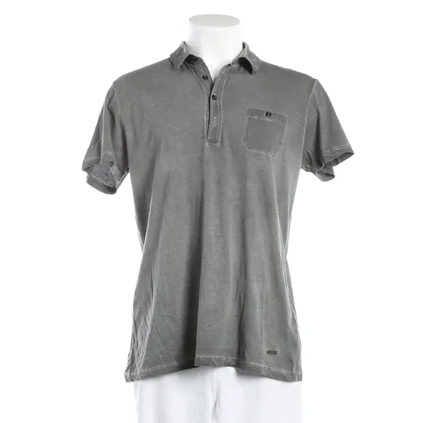Poloshirt, in Grau, Baumwolle, Hugo Boss