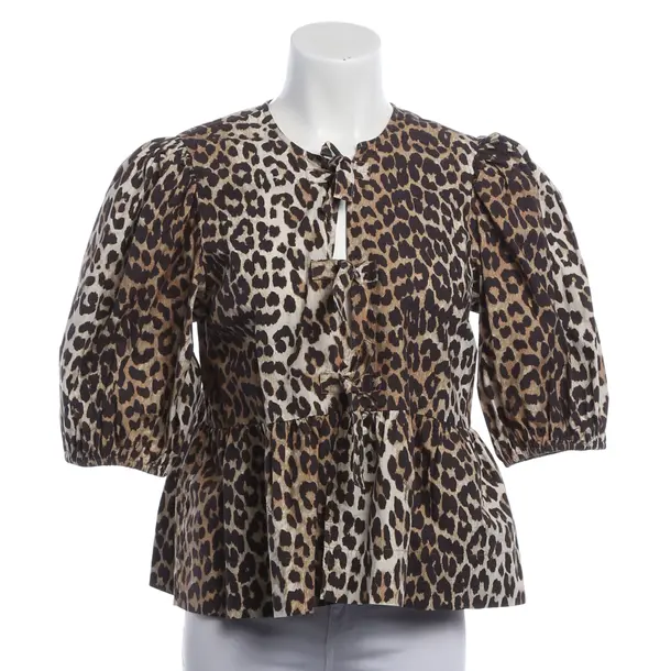 Blouse, in Light Brown, Cotton, Ganni