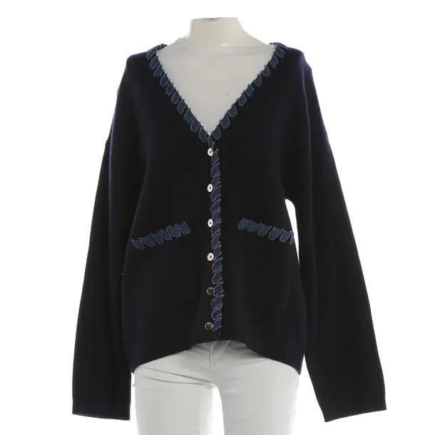 Strickjacke, in Navy, Viskose, Sandro