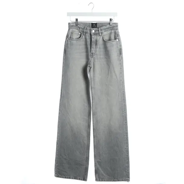 Jeans straight fit, in Grigio, Cotone, Anine Bing
