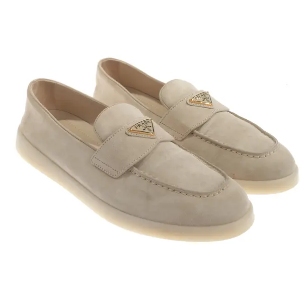 Mocassini, in Beige, Prada
