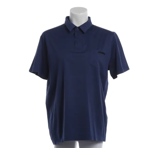 Poloshirt, in Navy, Baumwolle, Prada