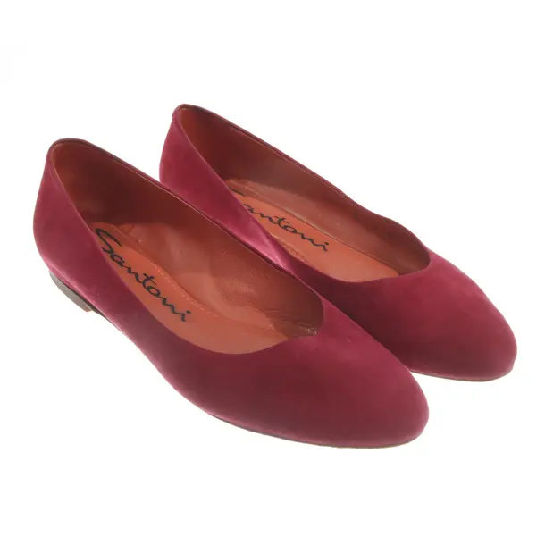 Ballet Flats, in Raspberry, Santoni